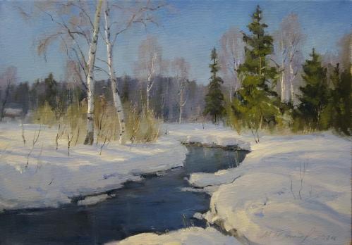 Солнечный день. Речка